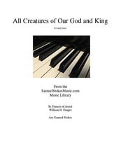 All Creatures of Our God and King - for easy piano piano sheet music cover